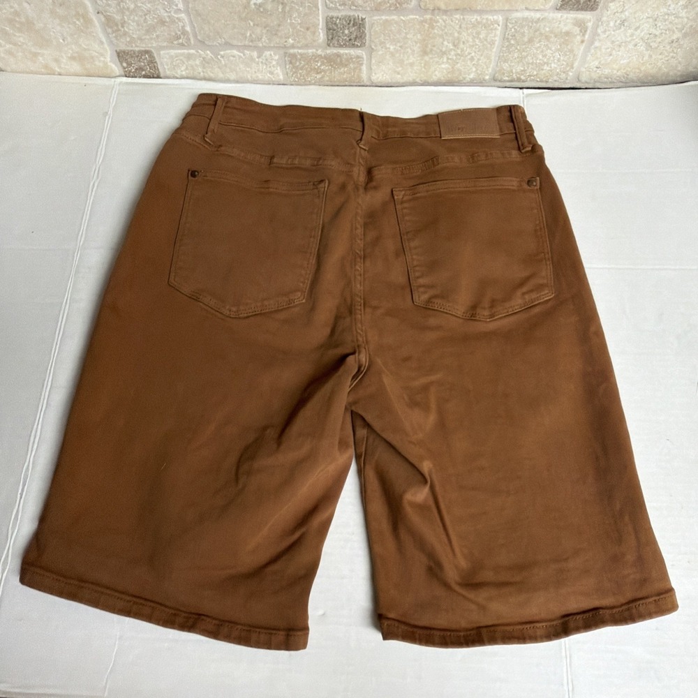 JUDY BLUE Women's Shorts Size 1XL Brown Garment Dyed Jean Stretch Comfort - Picture 3 of 7